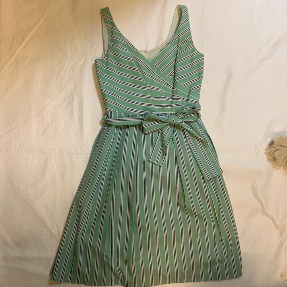 Talbots Crossover Striped Dress